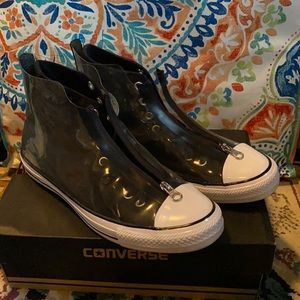 Converse translucent zip high top sneaker
